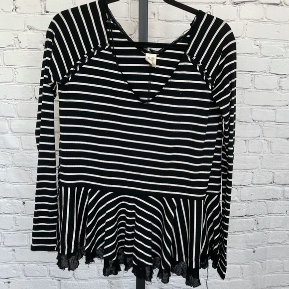 Free People Women's Tangerine Tee Stripe - Picture 2 of 5